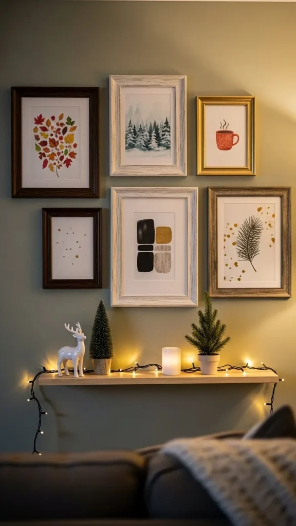 12. Wall Art Swaps for a Quick Holiday Touch