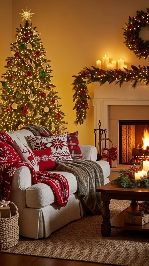 Christmas living room decor