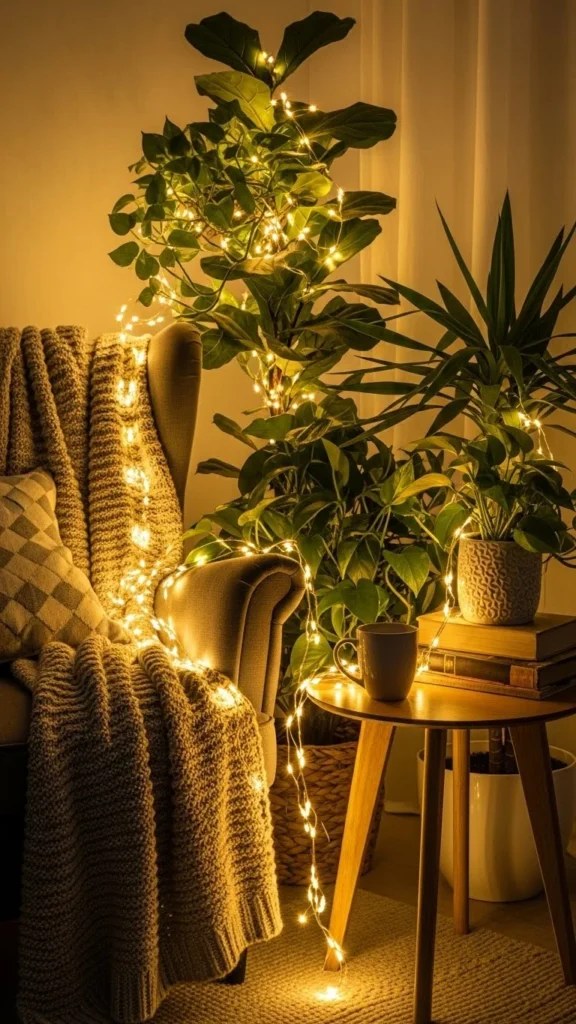 1. Twinkling Fairy Light Corners
