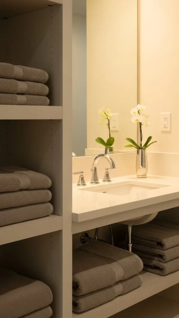 10. Bathroom Linen Refresh