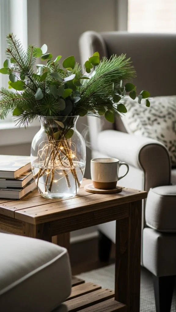 10. Fresh Greenery Accents