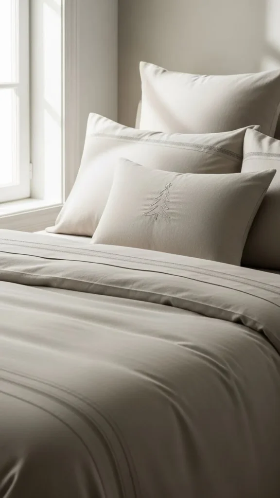 12. Add a Holiday-Themed Throw Pillow