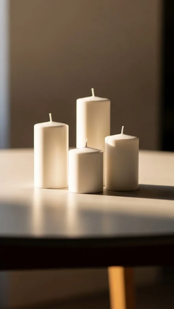 12. Decorate With Candles in Groups of Three