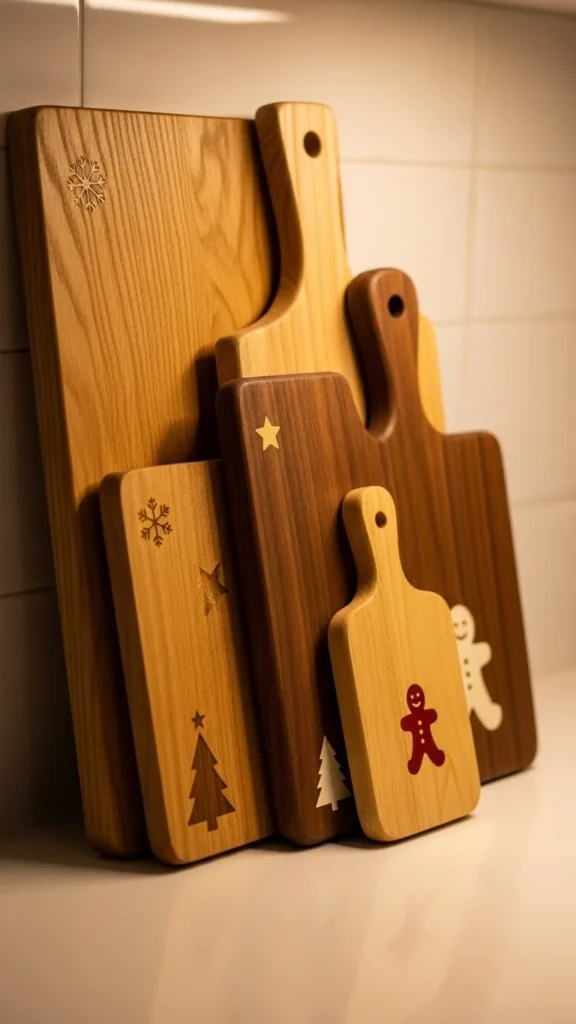 13. Christmas-Themed Cutting Boards