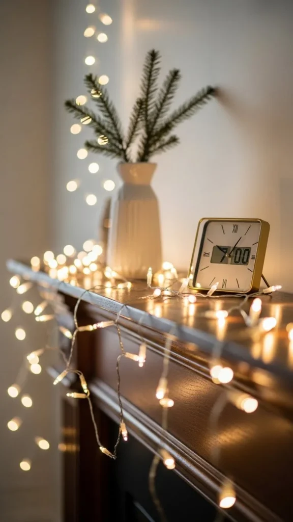 13. Hang Fairy Lights Along the Edge