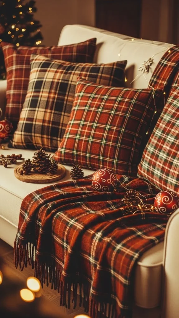 14. Plaid Fabric Accents