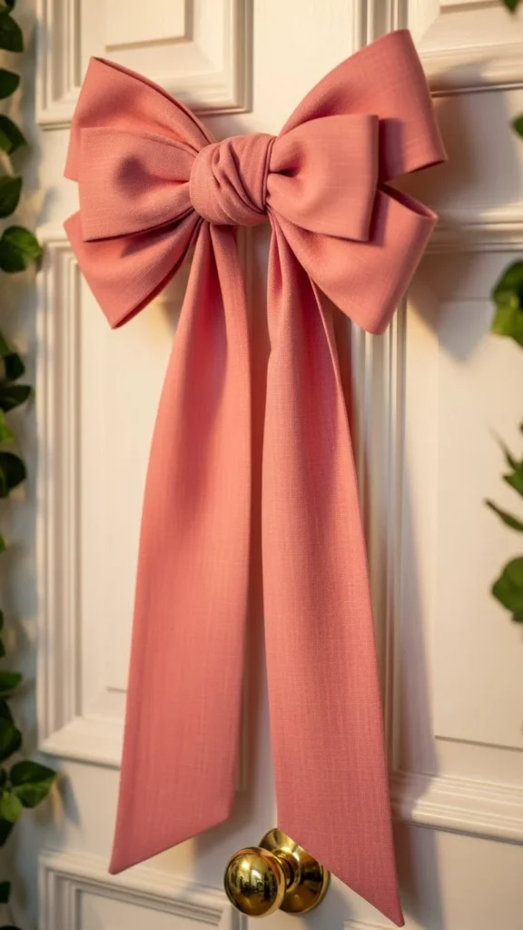 15. Oversized Bow on the Door