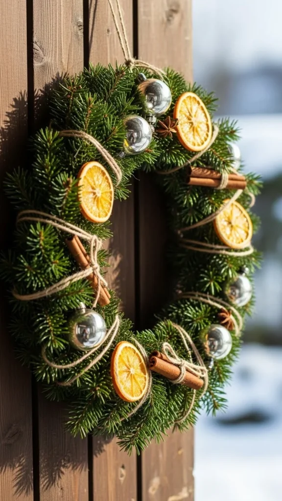 15. Wreaths Made from Foraged Greens