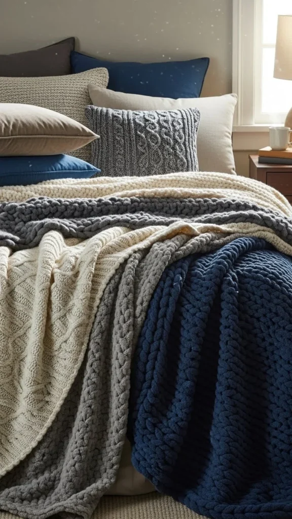 17. Add Layered Throws to the Bed or Daybed
