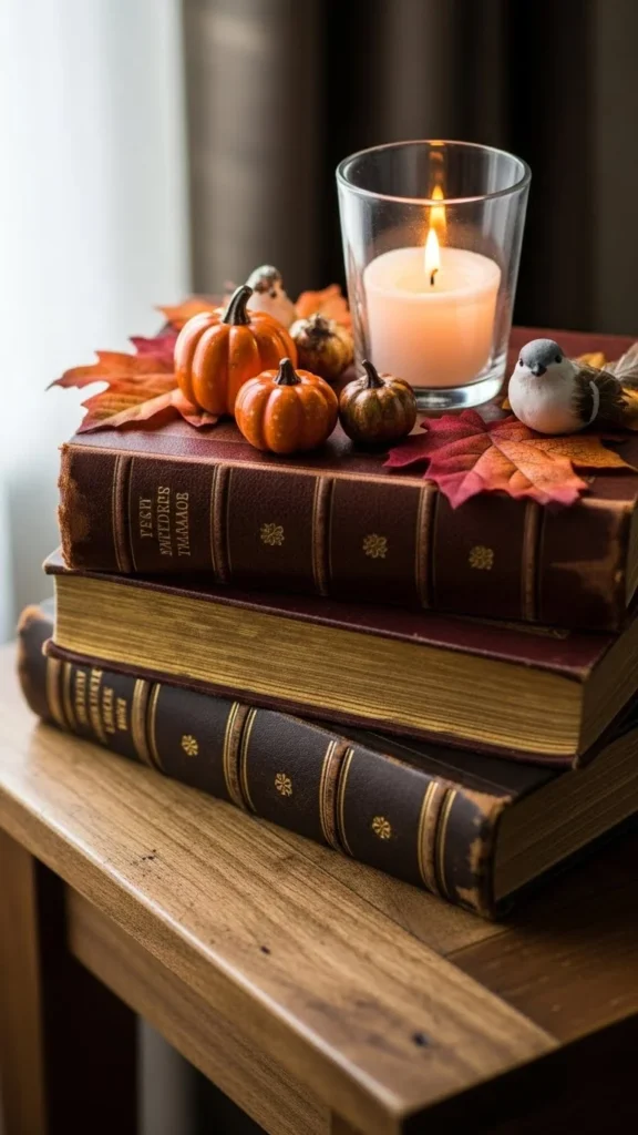 17. Festive Book Stack