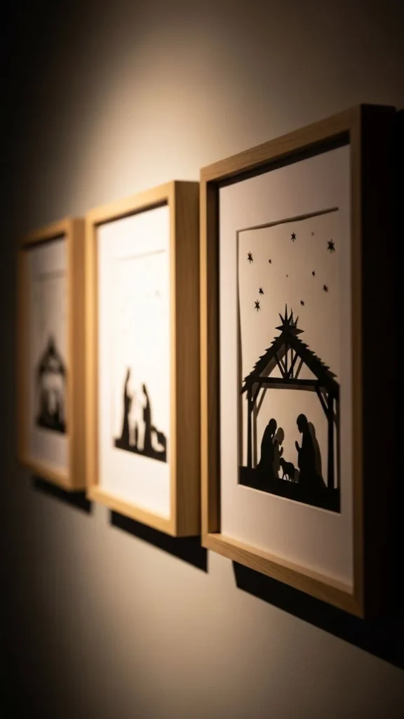 17. Minimalist Nativity Wall Art