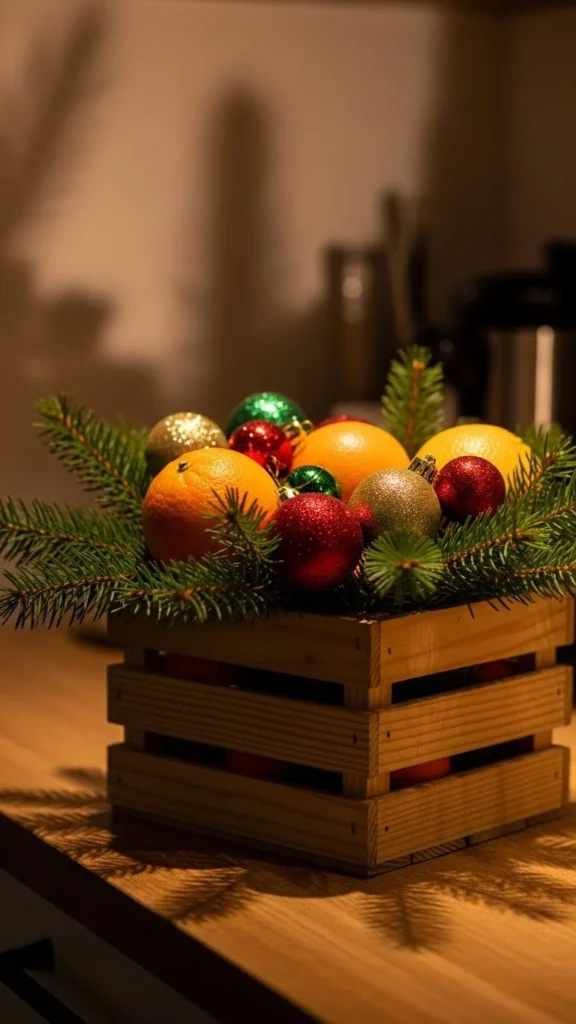 18. A Rustic Wooden Crate Display