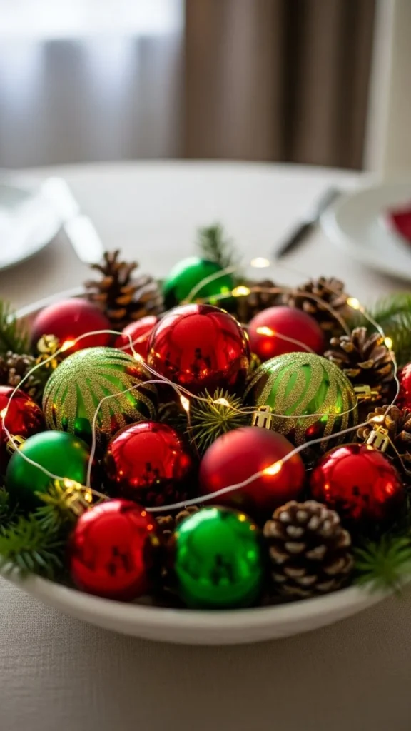 18. Holiday-Themed Centerpiece Bowls