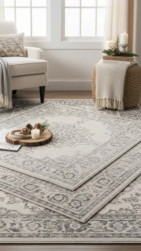 19. Layer Cozy Rugs