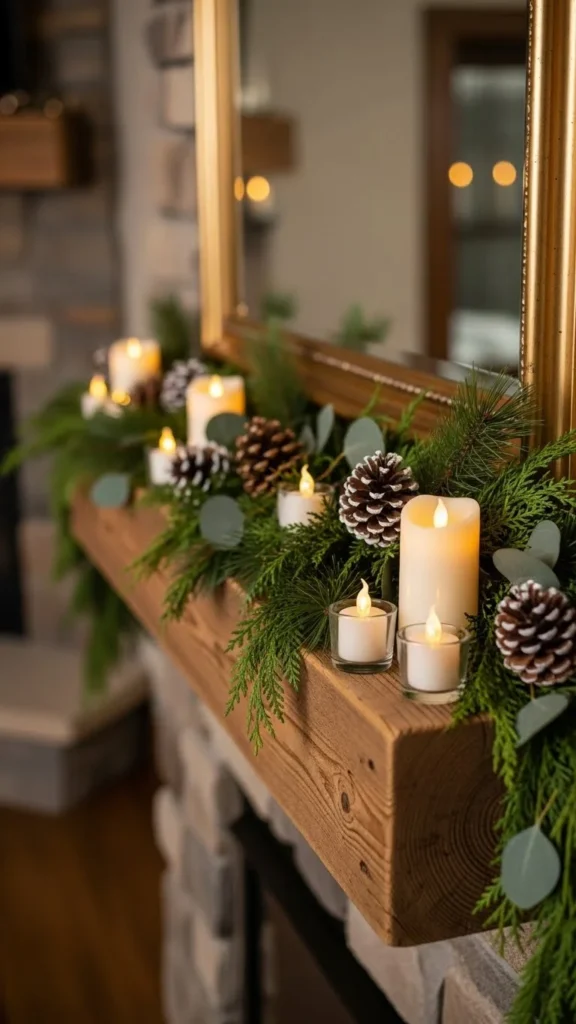 20. Hang a Simple Garland on the Mantel