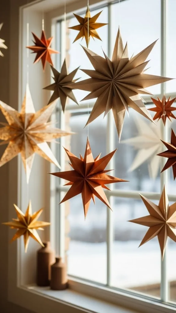 21. Handmade Paper Stars