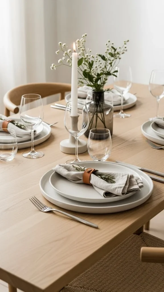 21. Minimal Table Settings