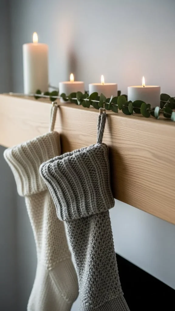 22. Scandinavian Stocking Display