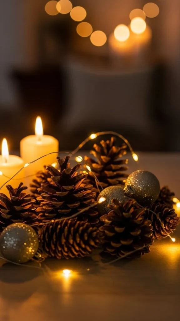 23. Pinecone Table Decor