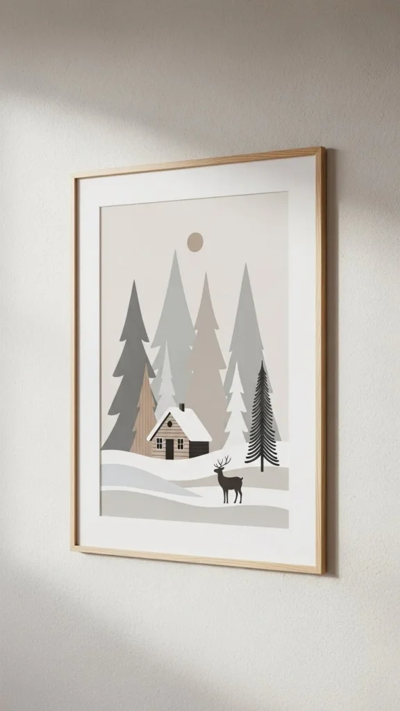 23. Subtle Holiday Artwork