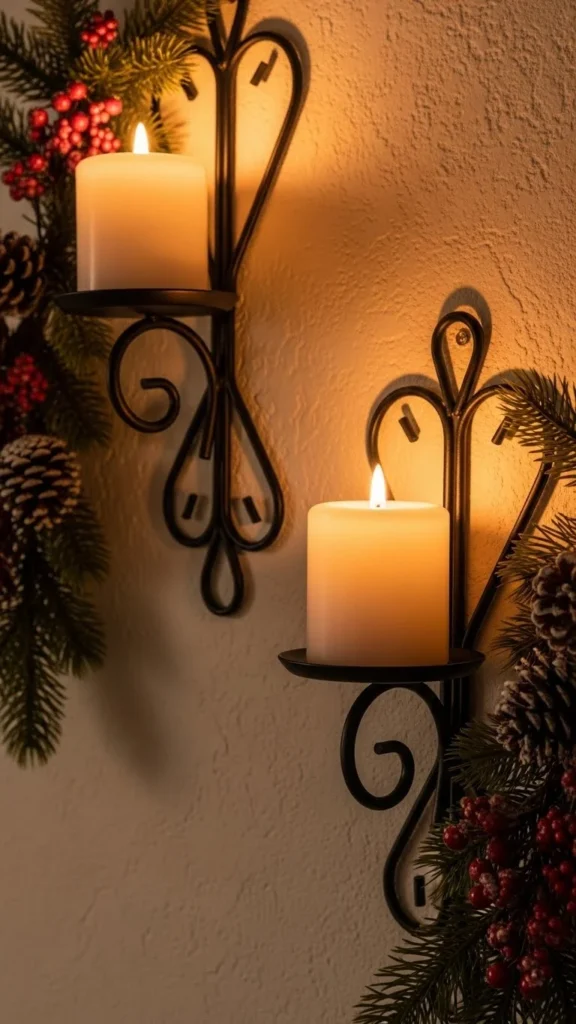 24. Simple Candle Wall Holders