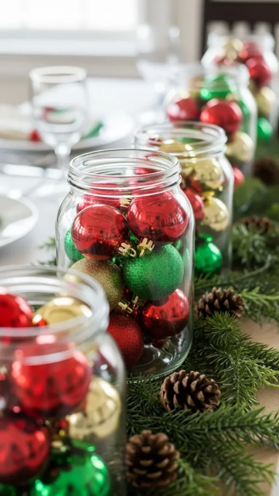 26. Ornaments in Glass Jars