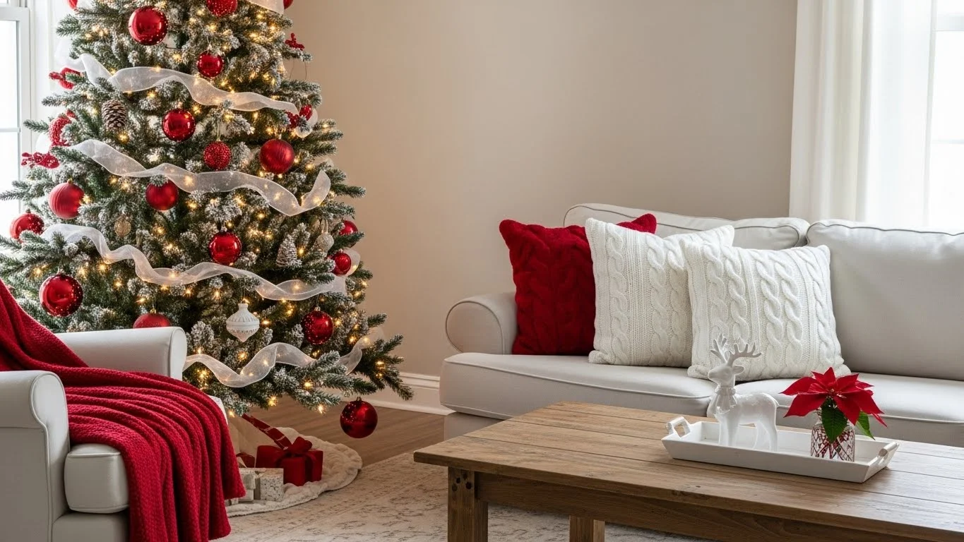 27 Red & White Christmas Decor Ideas That Bring Back Classic Holiday Magic