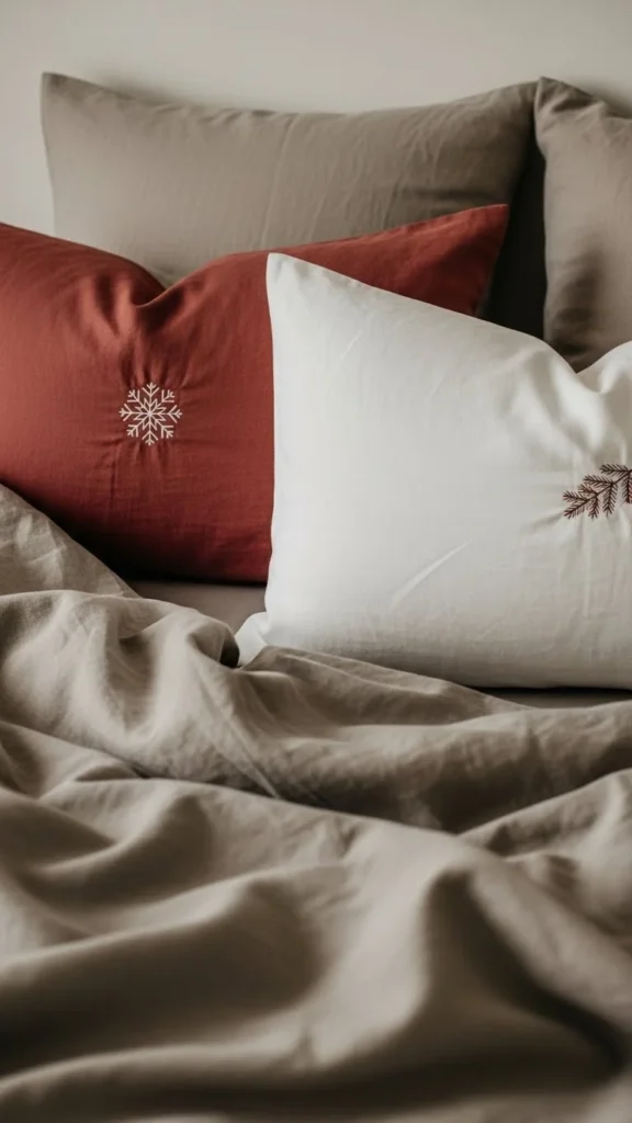 3. Add Seasonal Pillows