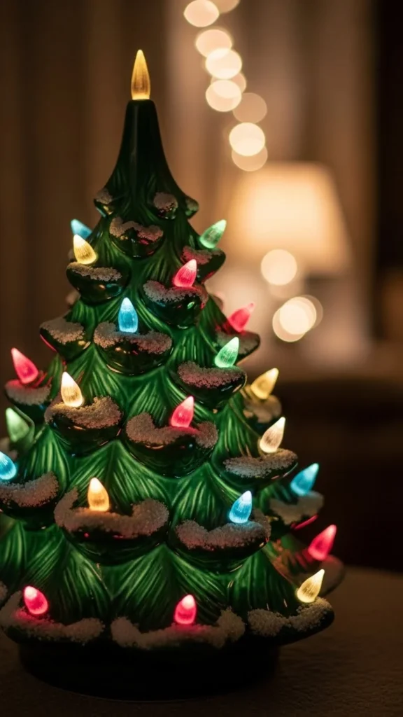 3. Ceramic Christmas Tree Lamps