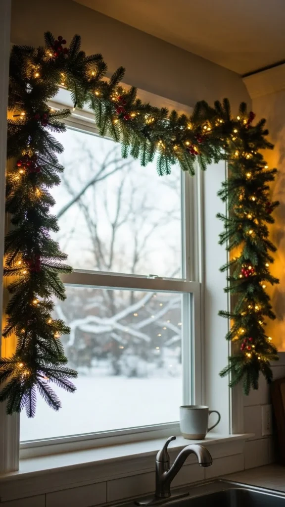 3. Garland Over the Window
