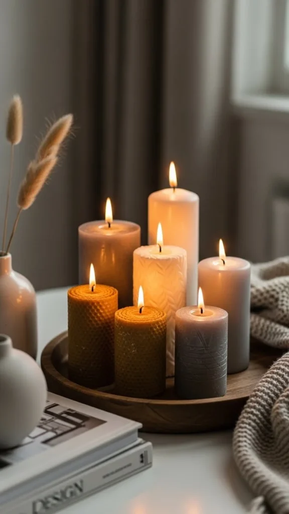 3. Soft Lighting with Candles