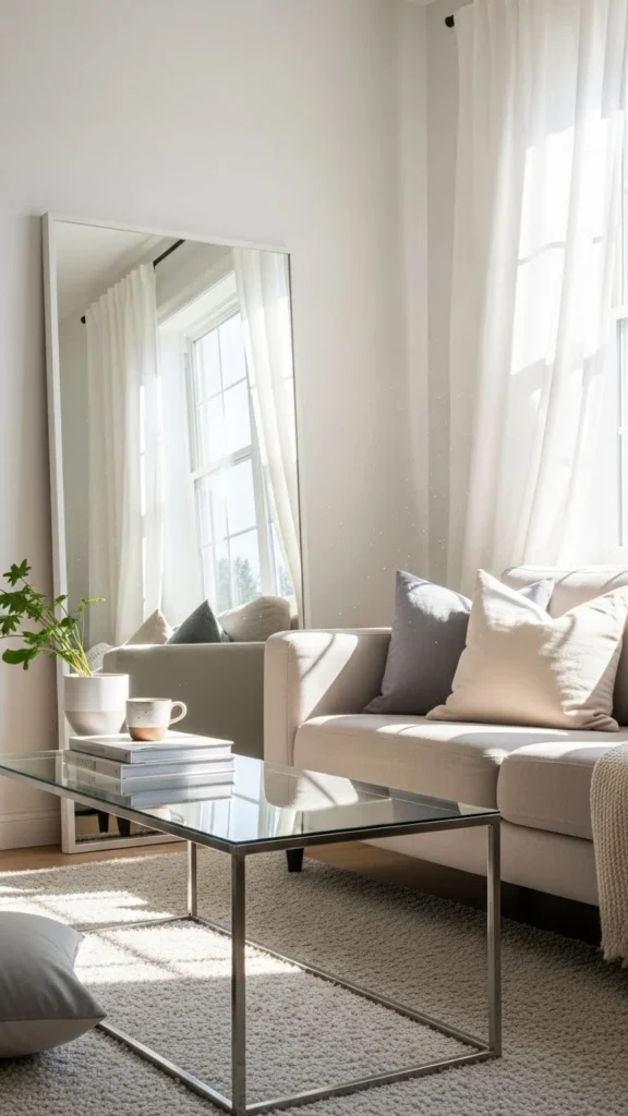 4. Light Colors and Reflective Surfaces