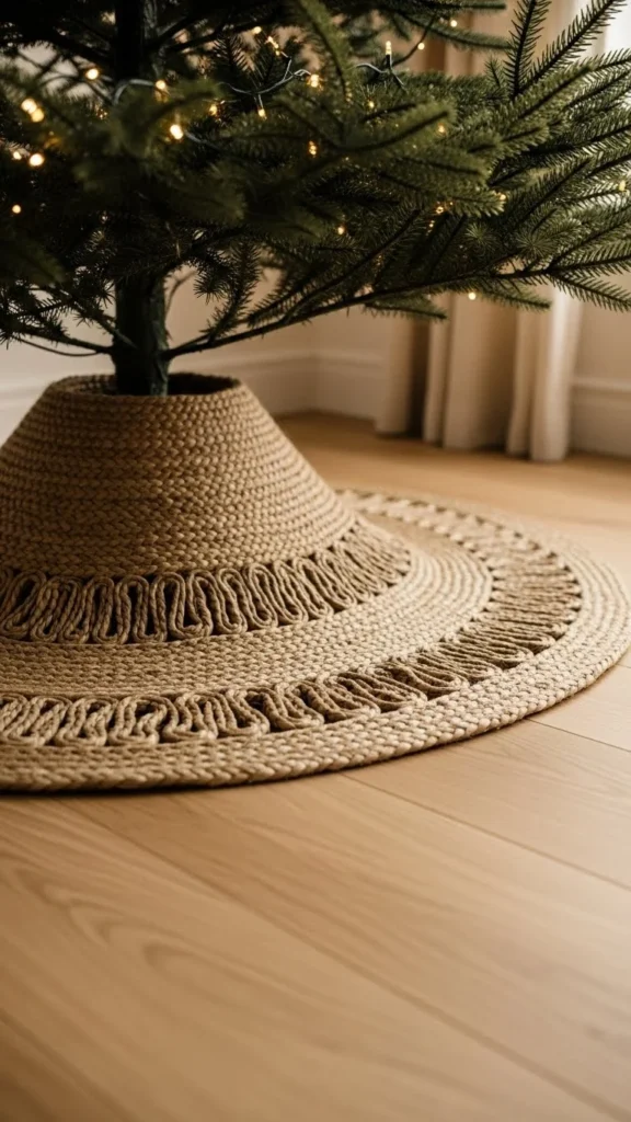 5. Woven Tree Skirt Alternative