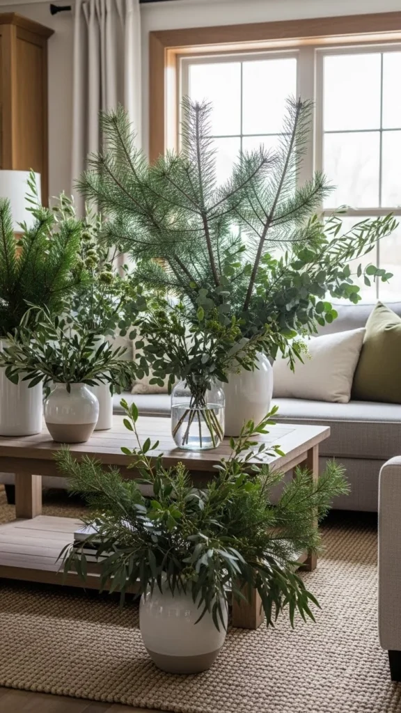 6. Display Winter Greenery