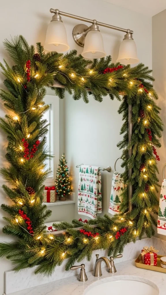 6. Garland on the Mirror