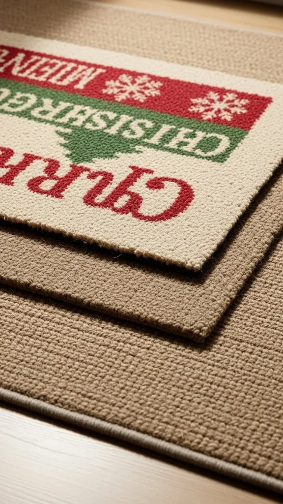6. Holiday Doormat Layering