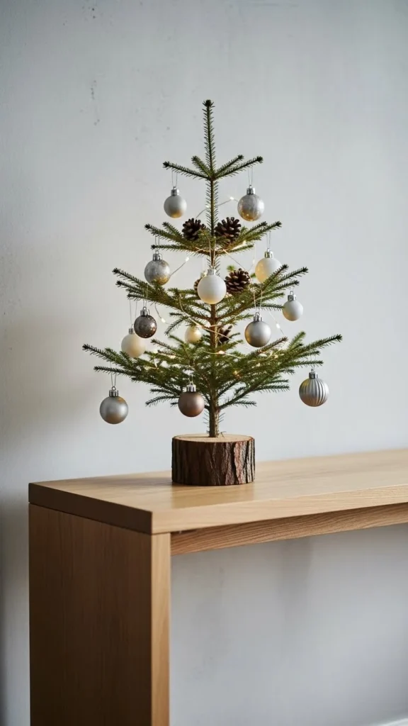 6. Try a Small Tabletop Tree Instead of a Full-Sized One