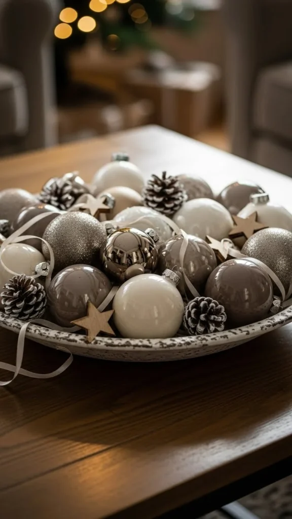 7. Display Ornaments in Groups