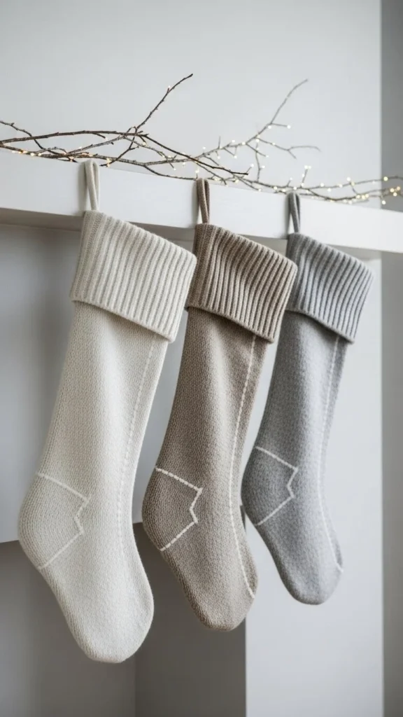 7. Keep Stockings Simple and Neutral