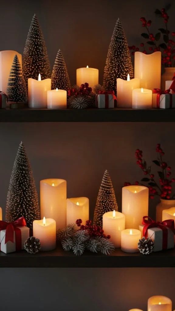 7. Use Candles for Soft Warmth