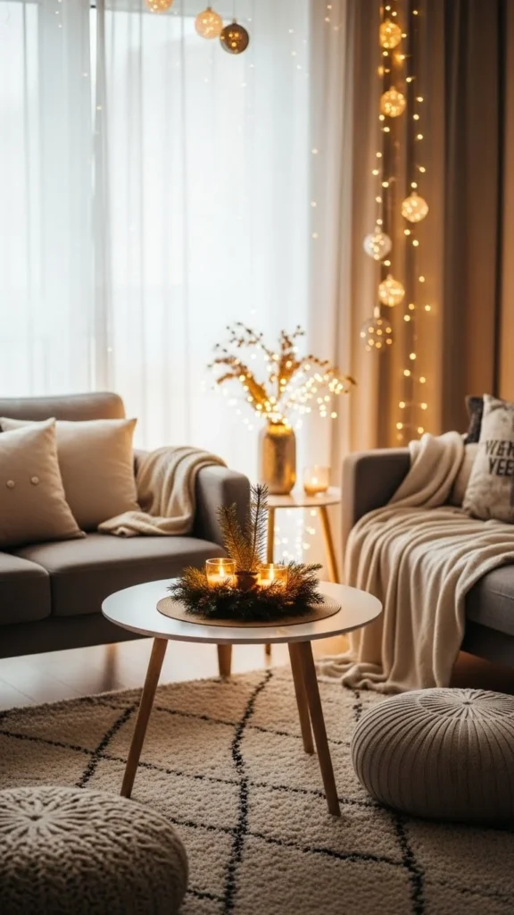 New Year living room decor